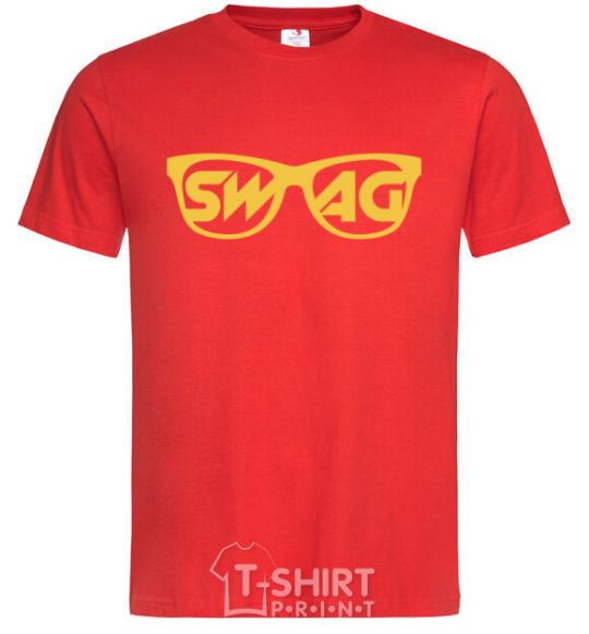 Мужская футболка Swag glasses Красный фото
