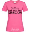 Women's T-shirt Keep calm and swag on heliconia фото