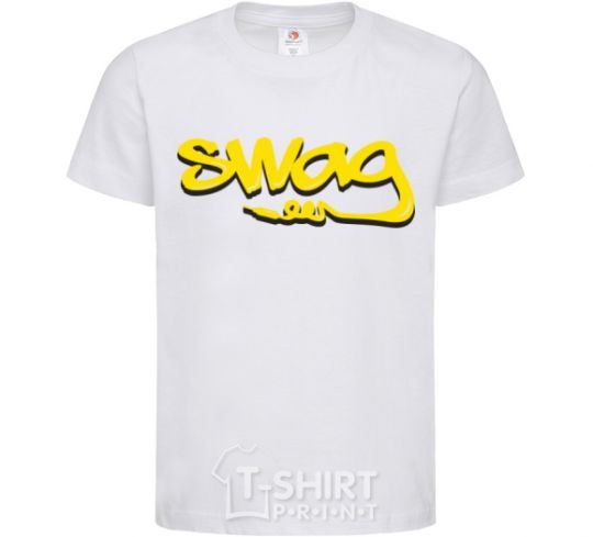 Kids T-shirt Swag music White фото