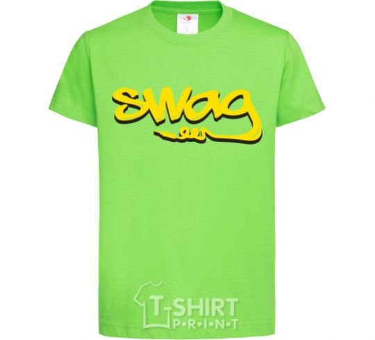 Kids T-shirt Swag music orchid-green фото