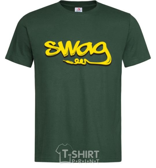 Мужская футболка Swag music Темно-зеленый фото