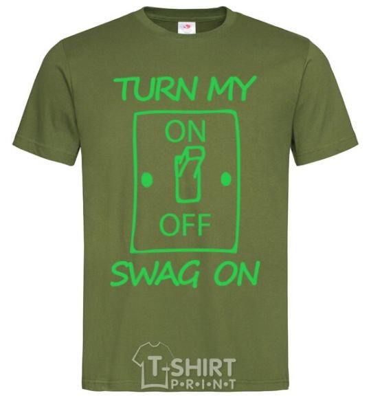 Men's T-Shirt Turn my swag on millennial-khaki фото