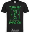 Men's T-Shirt Turn my swag on black фото