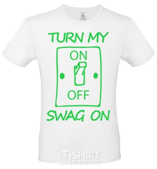 Men's T-Shirt Turn my swag on White фото