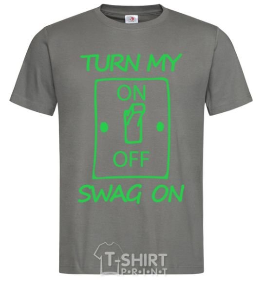 Men's T-Shirt Turn my swag on dark-grey фото