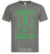 Men's T-Shirt Turn my swag on dark-grey фото