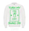 Sweatshirt Turn my swag on White фото