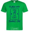 Men's T-Shirt Turn my swag on kelly-green фото