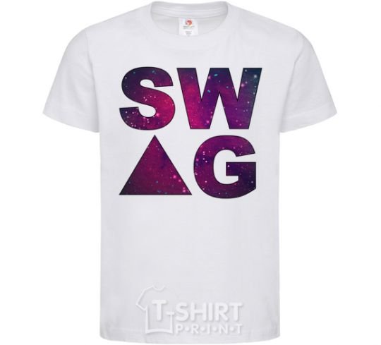 Kids T-shirt Galaxy swag site White фото