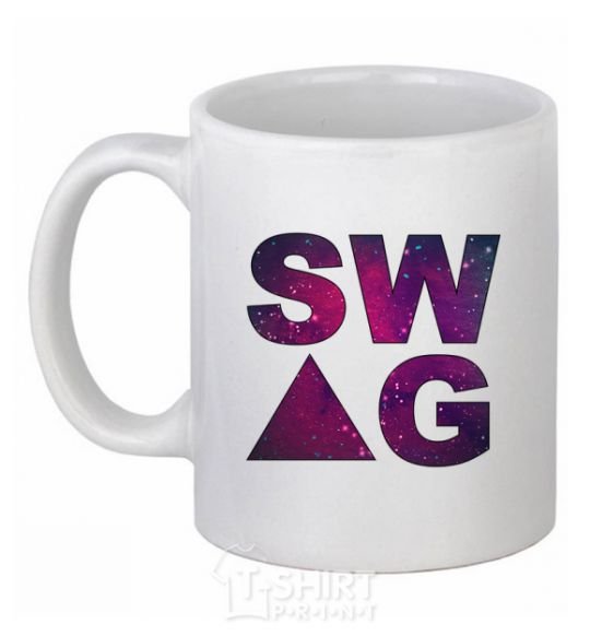 Ceramic mug Galaxy swag site White фото