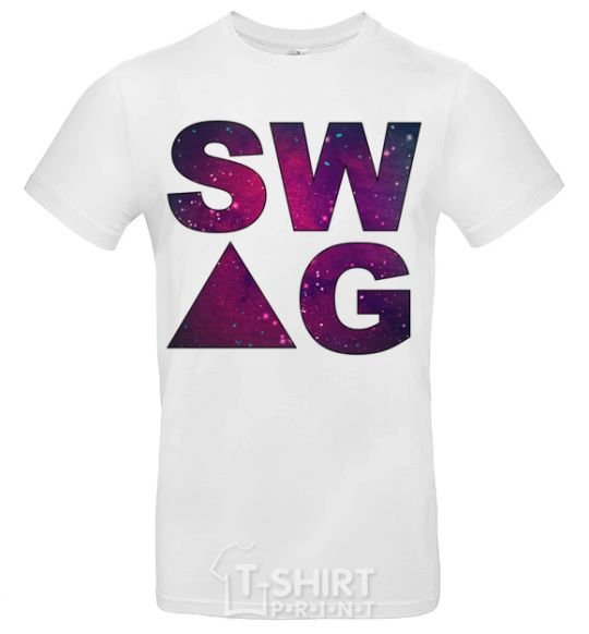 Men's T-Shirt Galaxy swag site White фото