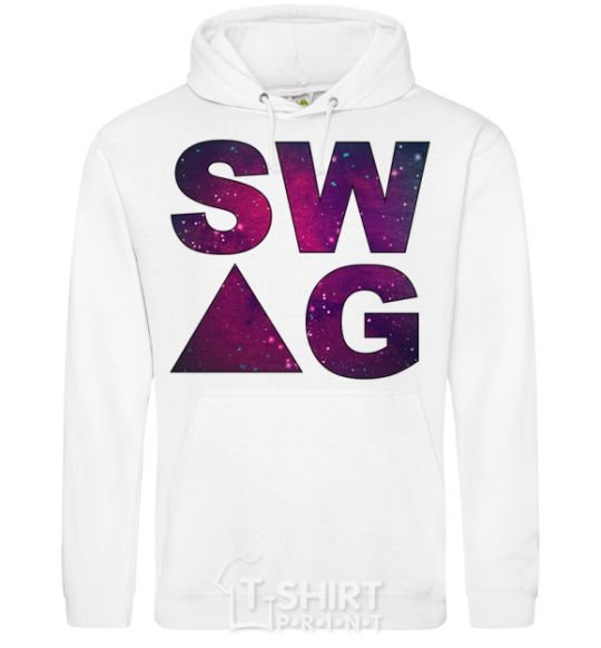 Men`s hoodie Galaxy swag site White фото