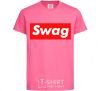 Детская футболка Box Logo Swag Ярко-розовый фото