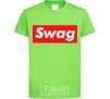 Kids T-shirt Box Logo Swag orchid-green фото