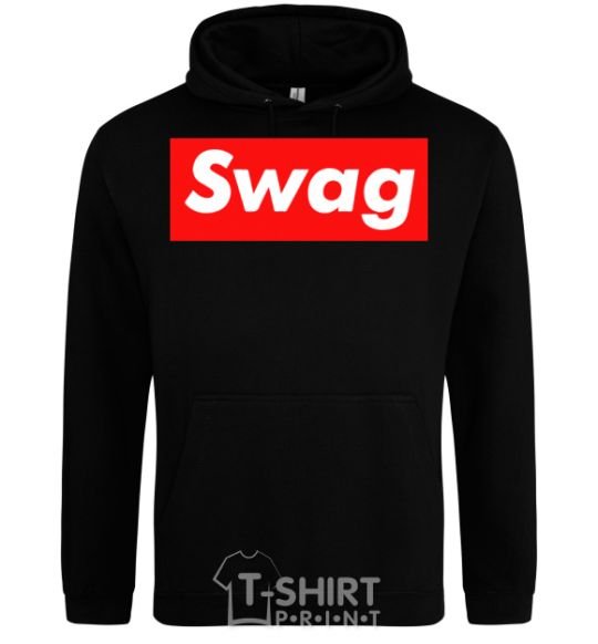 Men`s hoodie Box Logo Swag black фото