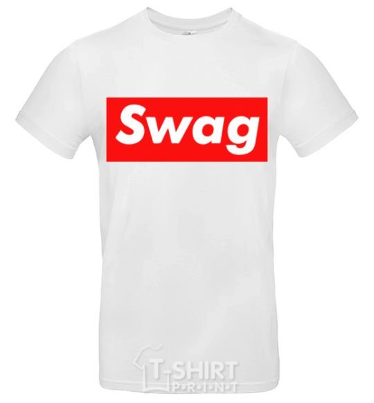 Мужская футболка Box Logo Swag Белый фото
