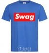 Мужская футболка Box Logo Swag Ярко-синий фото