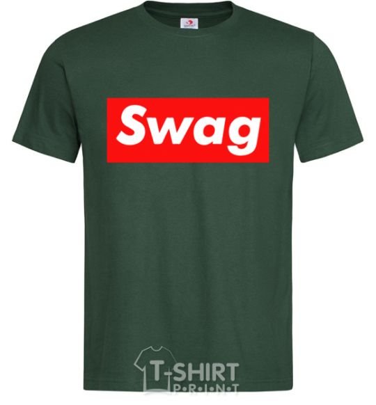 Мужская футболка Box Logo Swag Темно-зеленый фото