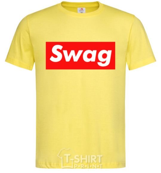 Мужская футболка Box Logo Swag Лимонный фото