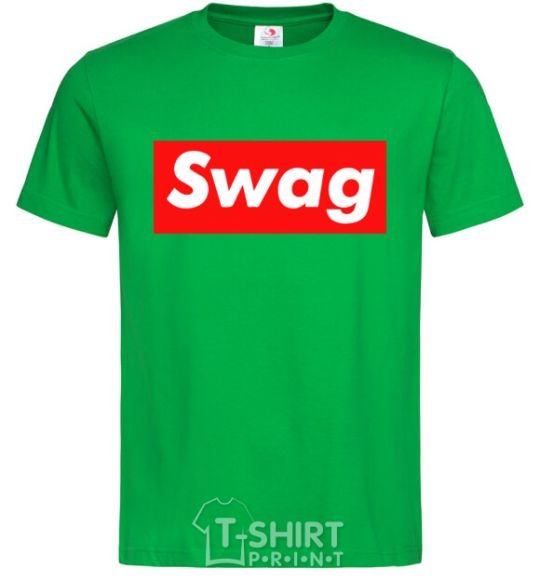 Мужская футболка Box Logo Swag Зеленый фото