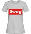 Women's T-shirt Box Logo Swag grey фото