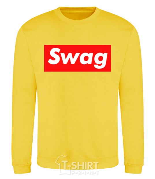 Свитшот Box Logo Swag Солнечно желтый фото