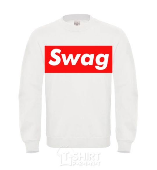 Свитшот Box Logo Swag Белый фото