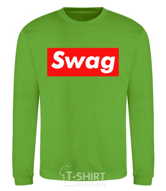 Sweatshirt Box Logo Swag orchid-green фото