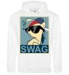 Men`s hoodie Pony swag White фото