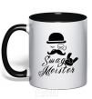 Mug with a colored handle Swag meister black фото