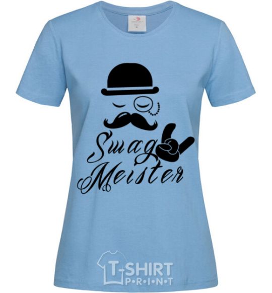 Женская футболка Swag meister Голубой фото