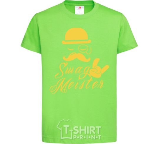 Kids T-shirt Swag meister orchid-green фото