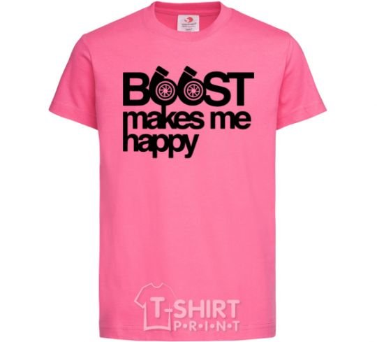 Детская футболка Boost happy Ярко-розовый фото