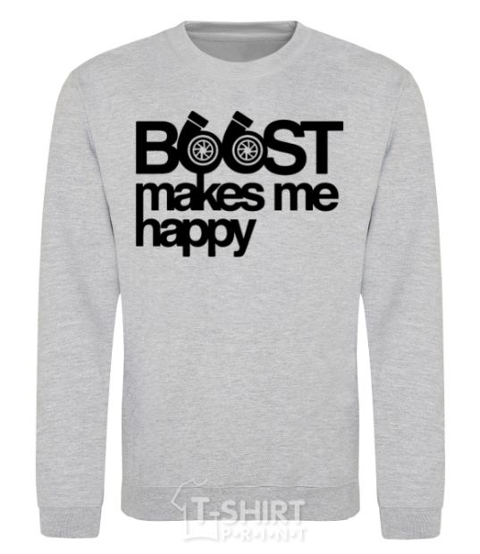 Sweatshirt Boost happy sport-grey фото