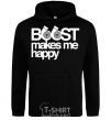 Men`s hoodie Boost happy black фото