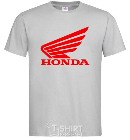 Men's T-Shirt honda_bike grey фото