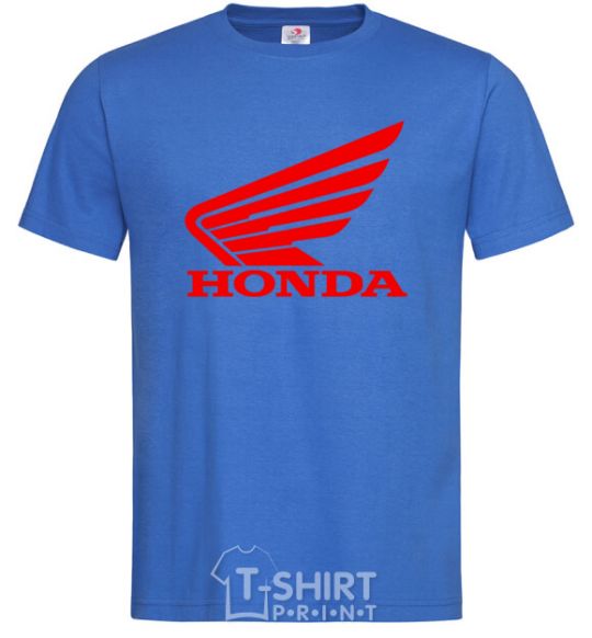 Мужская футболка honda_bike Ярко-синий фото
