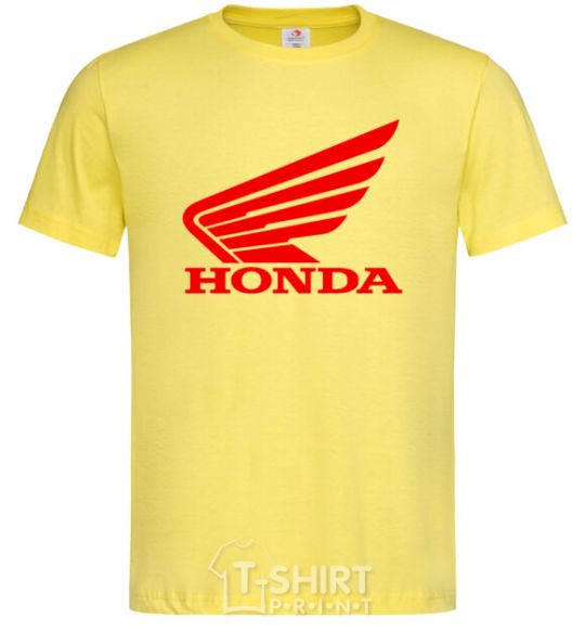 Men's T-Shirt honda_bike cornsilk фото