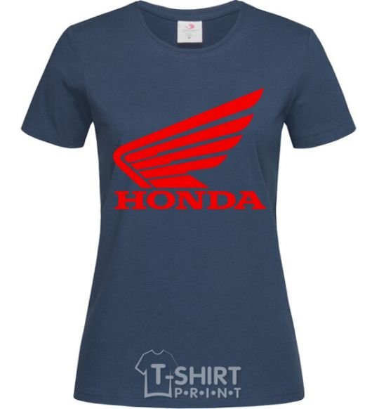 Women's T-shirt honda_bike navy-blue фото