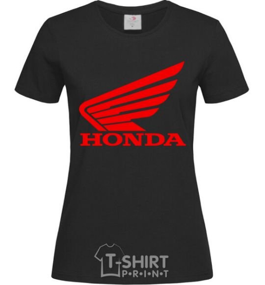 Women's T-shirt honda_bike black фото