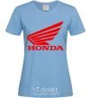 Женская футболка honda_bike Голубой фото