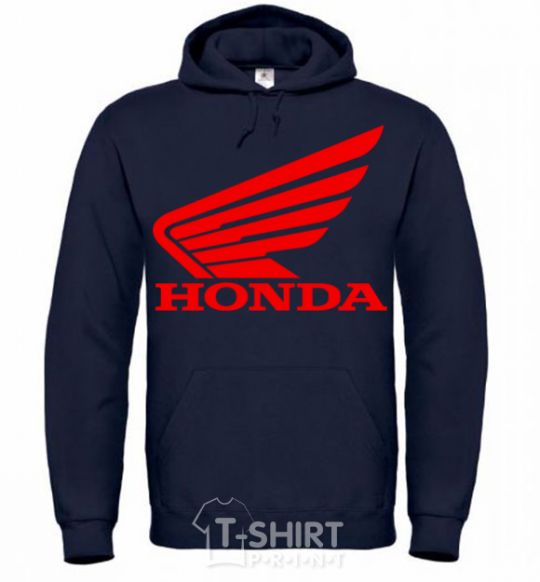 Men`s hoodie honda_bike navy-blue фото