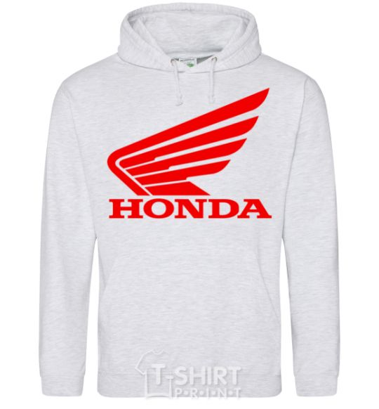 Men`s hoodie honda_bike sport-grey фото