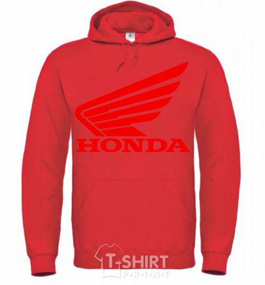 Men`s hoodie honda_bike bright-red фото