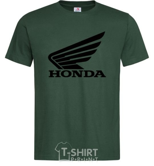 Мужская футболка honda_bike Темно-зеленый фото