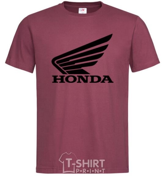 Men's T-Shirt honda_bike burgundy фото