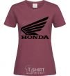 Women's T-shirt honda_bike burgundy фото