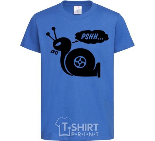 Детская футболка Pshh Ярко-синий фото
