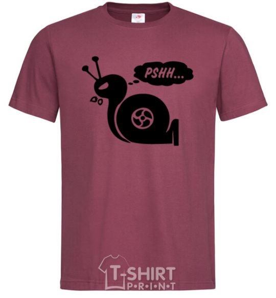 Men's T-Shirt Pshh burgundy фото