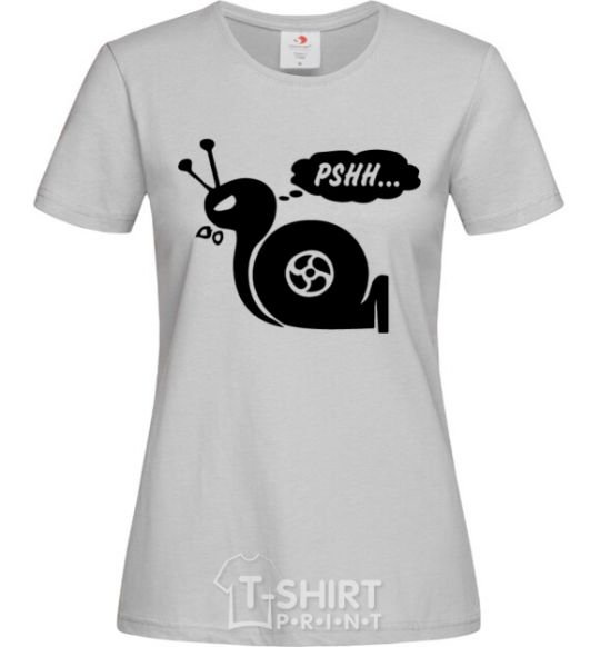 Women's T-shirt Pshh grey фото